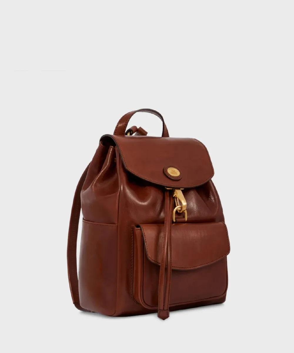The Bridge Story zaino donna, 26 cm, pelle cuoio marrone