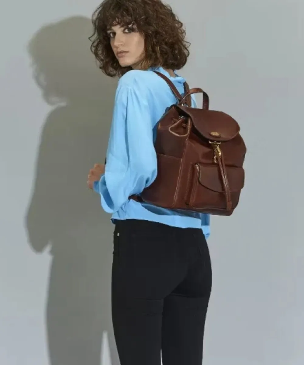 The Bridge Story zaino donna, 26 cm, pelle cuoio marrone
