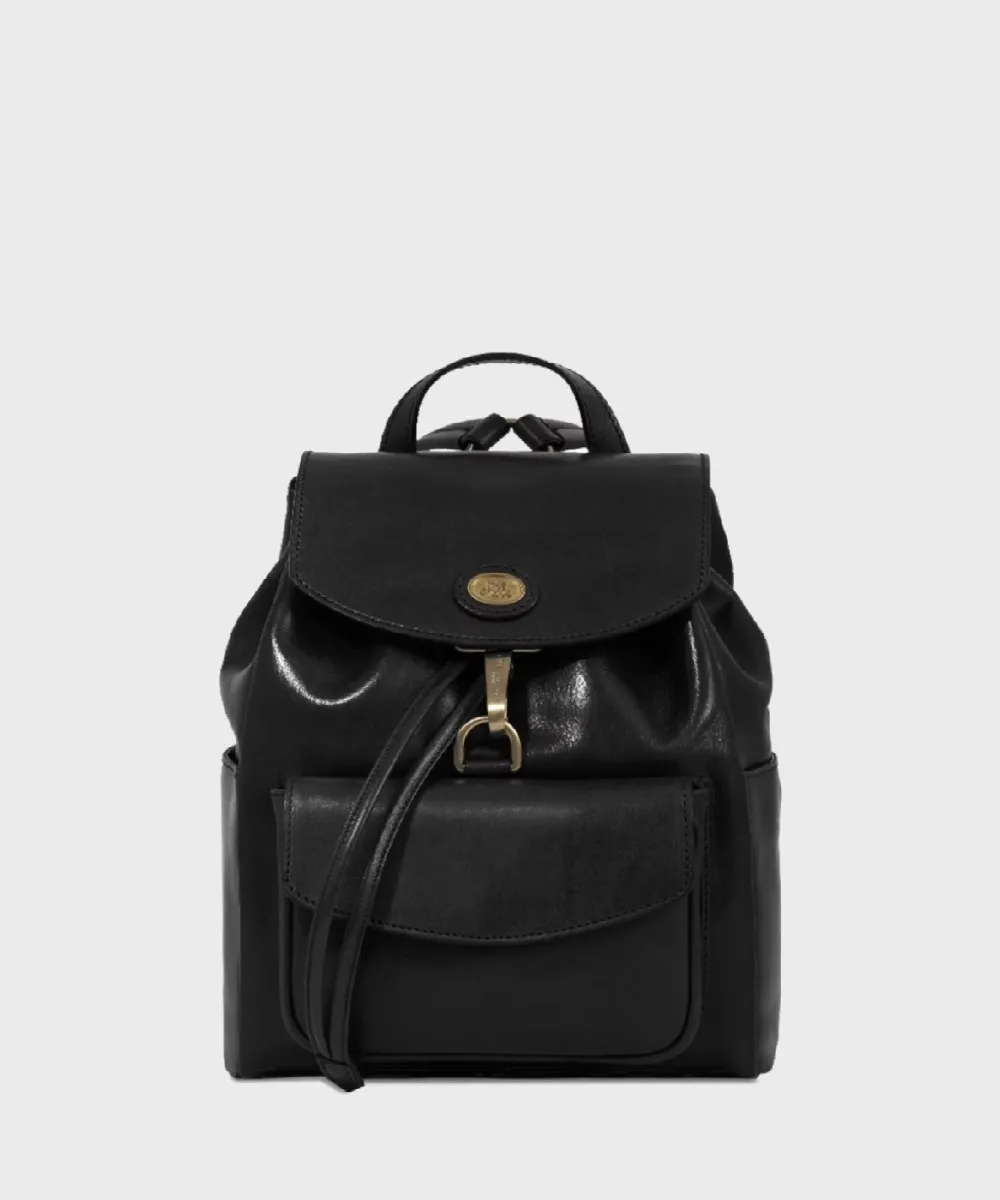The Bridge Story zaino donna 26 cm, pelle cuoio nero